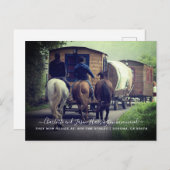 Carte Postale Faire-part Annonce de déménagement de caravane (Devant / Derrière)