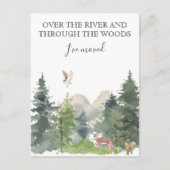 Carte Postale Faire-part Annonce de déménagement de nouvelle maison Chalet  (Devant)