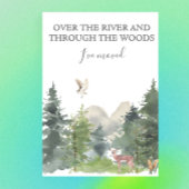 Carte Postale Faire-part Annonce de déménagement de nouvelle maison Chalet 