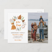 Carte Postale Faire-part Annonce de déménagement de photo de Thanksgiving p (Devant / Derrière)