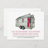 Carte Postale Faire-part Annonce de déménagement de Tiny House (Devant / Derrière)