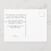 Carte Postale Faire-part Annonce de déménagement du Merchandise Mart (Dos)