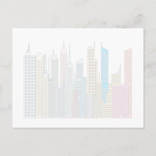 Carte Postale Faire-part Annonce de déménagement Grandes lumières Grande vi (Dos)