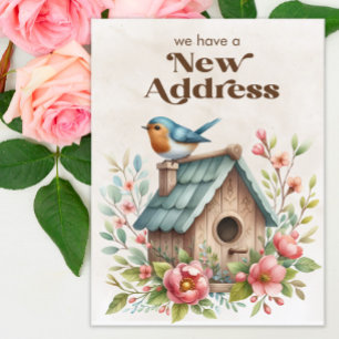 Carte Postale Faire-part Annonce de déménagement Nouvelle Adresse Maison po