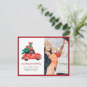 Carte Postale Faire-part Annonce de déménagement | Nouvelle maison pour les (Debout devant)