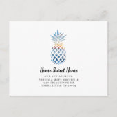 Carte Postale Faire-part Annonce de déménagement Pineapple Home Sweet Home  (Devant)