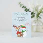 Carte Postale Faire-part Annonce de déménagement pour les fêtes de Noël 202 (Debout devant)