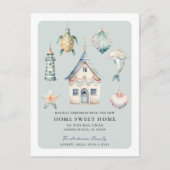 Carte Postale Faire-part Annonce de déménagement pour un Noël tropical (Devant)