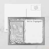 Carte Postale Faire-part Annonce de fiançailles avec photo (Devant / Derrière)