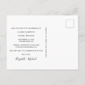 Carte Postale Faire-part Annonce de fiançailles drôle avec photo pour la da (Dos)