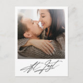 Carte Postale Faire-part Annonce de fiançailles photo moderne ultime (Devant)