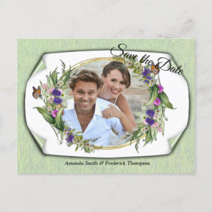 Carte Postale Faire-part Annonce de fleurs sauvages et écologiques de print