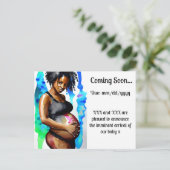 Carte Postale Faire-part Annonce de grossesse (Debout devant)