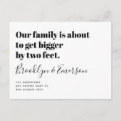 Carte Postale Faire-part Annonce de grossesse adorable (Devant)