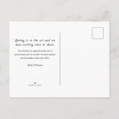 Carte Postale Faire-part Annonce de grossesse/naissance de marguerite en fl (Dos)