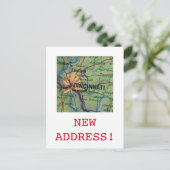 Carte Postale Faire-part Annonce de la nouvelle adresse de Cincinatti (Debout devant)