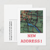 Carte Postale Faire-part Annonce de la nouvelle adresse de St Paul (Devant / Derrière)