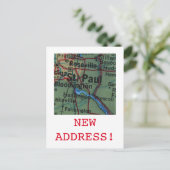 Carte Postale Faire-part Annonce de la nouvelle adresse de St Paul (Debout devant)