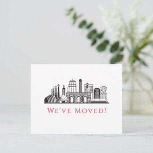 Carte Postale Faire-part Annonce de la skyline de Kansas City Nous avons dé