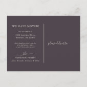 Carte Postale Faire-part Annonce de maison neuve crème et sarcelle (Dos)