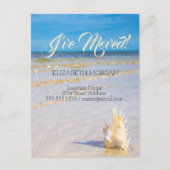 Carte Postale Faire-part Annonce de mouvement de vagues de plage (Devant)