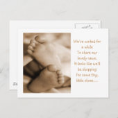 Carte Postale Faire-part Annonce de naissance (Devant / Derrière)