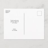 Carte Postale Faire-part Annonce de naissance de bébé avec des photos de bé (Dos)