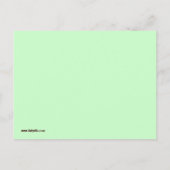 Carte Postale Faire-part Annonce de naissance d'une petite éléphante (Dos)