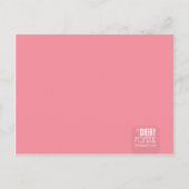 Carte Postale Faire-part Annonce de naissance échantillon Ambre (Dos)