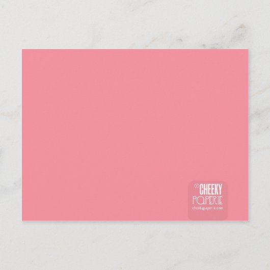 Carte Postale Faire-part Annonce de naissance échantillon Ambre (Dos)