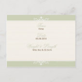 Carte Postale Faire-part ANnonce de naissance :: flourish1 - garçon (Dos)