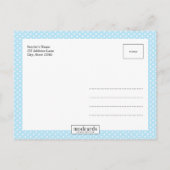 Carte Postale Faire-part Annonce de naissance moderne HELLO (Dos)