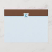 Carte Postale Faire-part ANNONCE DE NAISSANCE :: monogramme1 - garçon (Dos)