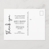 Carte Postale Faire-part Annonce de naissance personnalisée avec photo de b (Dos)