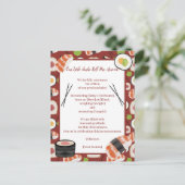 Carte Postale Faire-part Annonce de naissance Sushi Neutre (Debout devant)