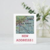 Carte Postale Faire-part Annonce de nouvelle adresse à San Antonio (Debout devant)