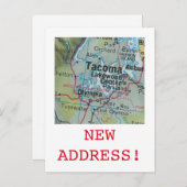 Carte Postale Faire-part Annonce de nouvelle adresse à Tacoma (Devant / Derrière)