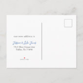 Carte Postale Faire-part Annonce de Nouvelle Adresse De Chat Drôle (Dos)