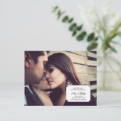 Carte Postale Faire-part annonce de photo de sauvegarde de date (Debout devant)