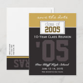 Carte Postale Faire-part Annonce de rappel de réunion de classe personnalis (Devant / Derrière)