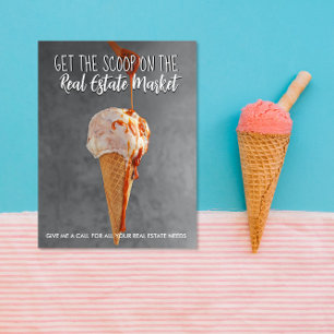 Carte Postale Faire-part Annonce de recommandations de cuillères à glace po