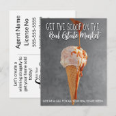 Carte Postale Faire-part Annonce de recommandations de cuillères à glace po (Devant / Derrière)