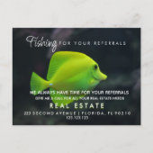 Carte Postale Faire-part Annonce de recommandations immobilières Fish (Devant)