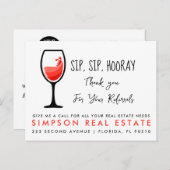 Carte Postale Faire-part Annonce de recommandations immobilières sip sip ho (Devant / Derrière)