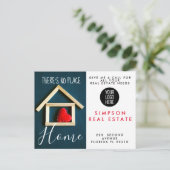 Carte Postale Faire-part Annonce de recommandations NO place like home (Debout devant)