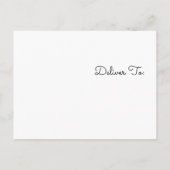 Carte Postale Faire-part Annonce de remise de diplôme à paillettes en or ro (Dos)