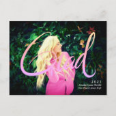 Carte Postale Faire-part Annonce de remise de diplôme avec superposition né (Devant)