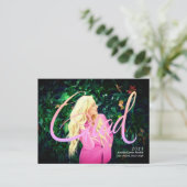 Carte Postale Faire-part Annonce de remise de diplôme avec superposition né (Debout devant)