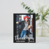 Carte Postale Faire-part Annonce de remise de diplômes moderne WB (dos vier (Debout devant)