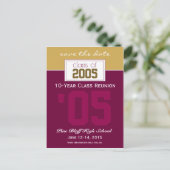 Carte Postale Faire-part Annonce de réunion de classe personnalisée pour sa (Debout devant)